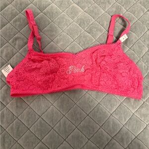PINK Victoria's Secret Pink Lace Wireless Bra